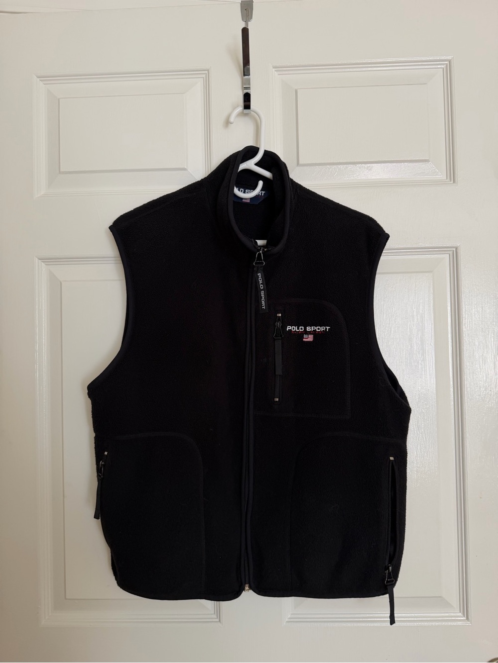 Polo Sport Black Fleece Vest
